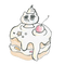 donuts cake - png gratis GIF animasi