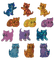glitter cats - kostenlos png Animiertes GIF