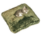 kitty sleeping on green cushion - PNG gratuit GIF animé