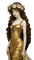 woman blue gold art deco nouveau - PNG gratuit GIF animé
