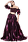 girl with purple  skirt - png gratis GIF animado
