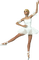 Femme Blanc Ballerine:) - PNG gratuit GIF animé