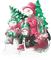 soave deco winter christmas snowman tree pink - gratis png geanimeerde GIF