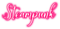 Steampunk.Text.Neon.White.Pink - By KittyKatLuv65 - 免费PNG 动画 GIF