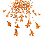 fleur s34 orange - Бесплатный анимированный гифка анимированный гифка