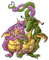 lovers dragons by nataliplus - png gratuito GIF animata