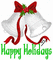 Happy Holidays Bells - GIF animé gratuit GIF animé