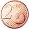Pièce de 2 centimes euro € coin money sous - zdarma png animovaný GIF