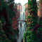 waterfall wasserfall chute d'eau  jungle - GIF animé gratuit GIF animé