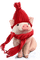Pig. Christmas. Winter. Leila - zdarma png animovaný GIF