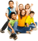 Kaz_Creations Children Friends - безплатен png анимиран GIF