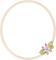 dolceluna circle frame flowers - ingyenes png animált GIF