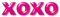 XOXO.Text.Pink - kostenlos png Animiertes GIF