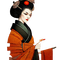 kikkapink autumn woman geisha - 無料png アニメーションGIF