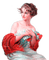 Y.A.M._Vintage Lady woman - Free PNG Animated GIF
