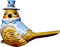 Winter Fun Bird - GIF animé gratuit