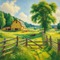 Beautiful Countryside Farm - png gratuito GIF animata