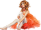 kikkapink woman orange white fantasy