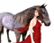 Rena Pferd Frau Woman Girl Horse Frau - Free PNG Animated GIF