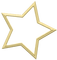 Kaz_Creations Deco Star Gold - PNG gratuit GIF animé