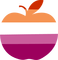 Lesbian apple - PNG gratuit GIF animé