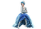 kvinna-blå----woman-blue - kostenlos png Animiertes GIF