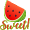 Watermelon Text - Bogusia - GIF animado grátis Gif Animado