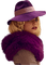 femme,Belle dame en chapeau,deko,Pelageya - png gratuito GIF animata