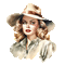 woman hat femme chapeau - Безплатен анимиран GIF анимиран GIF
