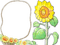 cadre fleur tournesol - png gratuito GIF animata