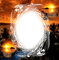 loly33 frame coucher de soleil - PNG gratuit GIF animé