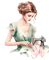 frau, woman, femme, vintage, schneiderin, sewing - ingyenes png animált GIF