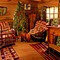 Plaid Christmas Log Cabin - darmowe png animowany gif