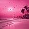 Pink Beach with Hearts - безплатен png анимиран GIF