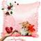 cuscino con gatto - GIF animado grátis Gif Animado