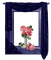 minou-window curtain flower - png gratis GIF animasi