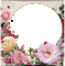 Cadre.Frame.Round.Roses.Flowers.Victoriabea - Nemokamas animacinis gif animuotas GIF