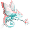 soave deco animals Chameleon fantasy pastel - безплатен png анимиран GIF