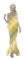 woman in yellow - gratis png animeret GIF