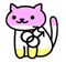 Twink Pride flag Neko Atsume cat - gratis png geanimeerde GIF