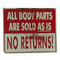 all body parts are sold as is sign - png gratis GIF animasi
