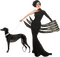 dolceluna gothic woman frau femme - Free PNG Animated GIF