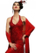 femme en rouge - png gratuito GIF animata