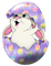 kikkapink purple easter egg bunny png - ingyenes png animált GIF