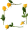 Kaz_Creations Yellow Deco Scrap Flowers Frames Frame - besplatni png animirani GIF