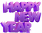 happy new year - zadarmo png animovaný GIF