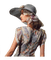 femme,Belle dame en chapeau,fashion,Pelageya - zdarma png animovaný GIF