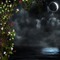 moon lune night nuit mond water reflection frame cadre overlay fond background landscape paysage