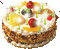 Torta  frutta - GIF animé gratuit