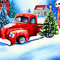 kikkapink vintage background car christmas - GIF animé gratuit GIF animé